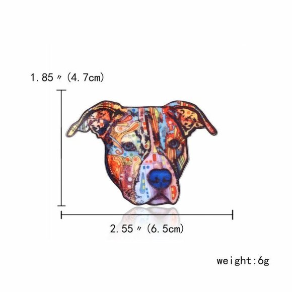 NWOT Pitbull Rainbow Pin - Picture 6 of 6